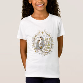 Julkrubba i silver och guld t shirt