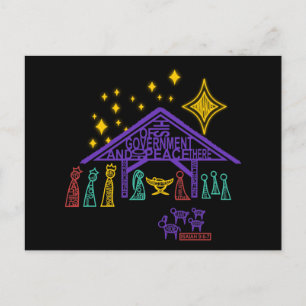 Julkrubba - Isaiah 9:6 - 7 jul Helg Vykort