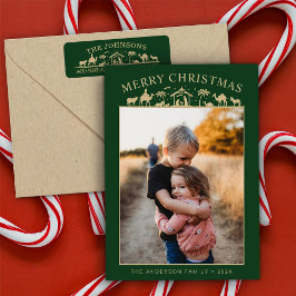 Julkrubba Jesusbarnet Kristus Julkort