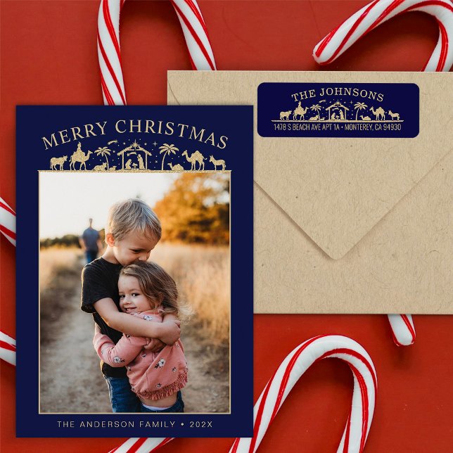 Julkrubba Jesusbarnet Kristus Julkort (Skapare uppladdad)