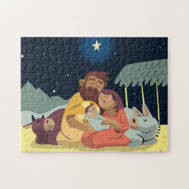 Julkrubba Julpussel Pussel