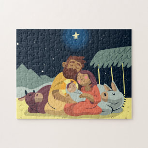 Julkrubba Julpussel Pussel