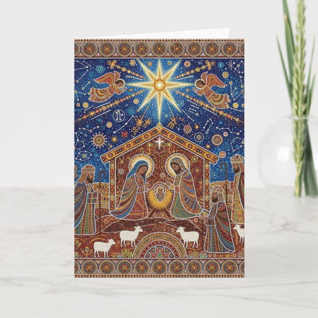 julkrubba kort (Framsida)