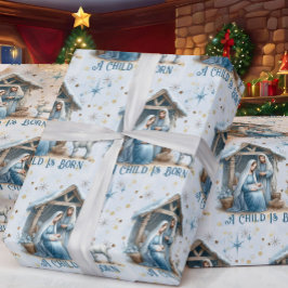 Julkrubba Personlig Text Jesusbarn Jul Presentpapper