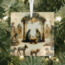Julkrubba scen