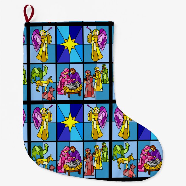 Julkrubba Stor Julstrumpa (Framsidan)