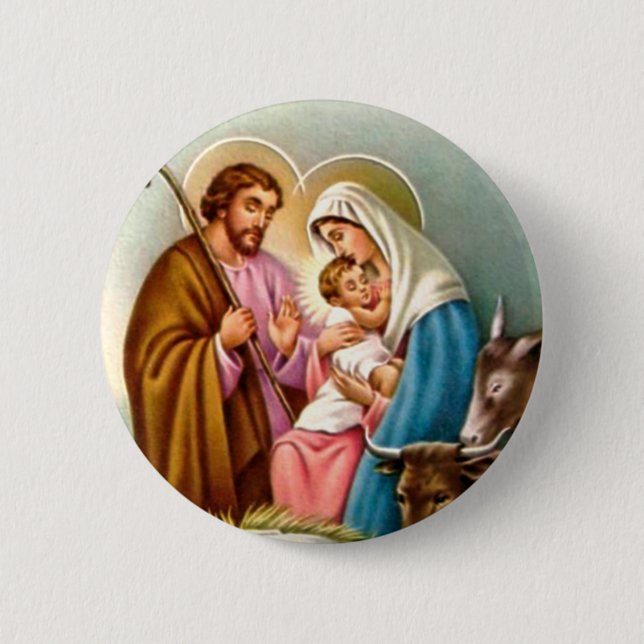 Julkrubbagåvor för jul knapp (Framsida)