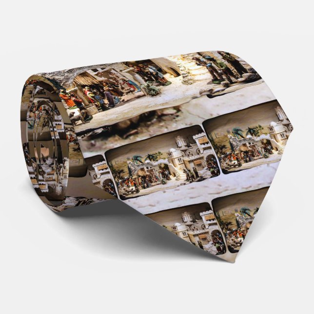 Julkrubban ställer in för jul slips (Rullad)