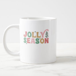 Julkrus – Festiv Ständigt Grön Semester Kokk Jumbo Mugg