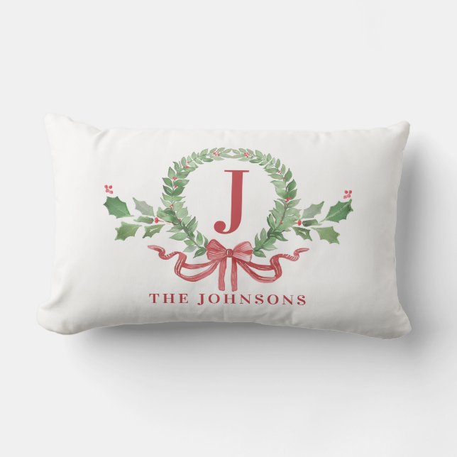 Julkrutdurogram med Namn Lumbarkudde (Framsida)