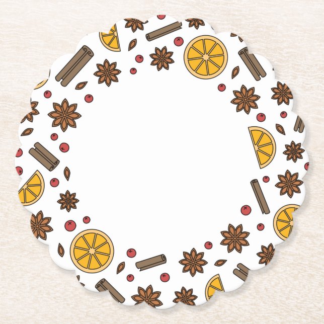 Julkryddor, luhweinkryddor helgdagar underlägg papper (Framsida)