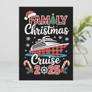 Julkryssning för familjen 2025 Matchande jul Xmas Julkort