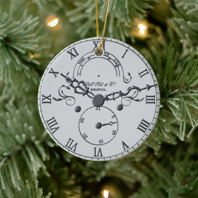 Julkucko eller morfar Clock-jul Julgransprydnad Keramik (Träd)