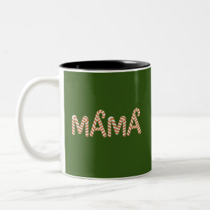 Julkummel Träd Mamma Mamma Sweater Funny Familj Två-Tonad Mugg