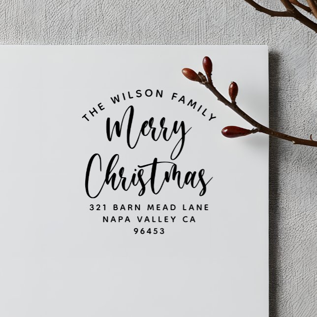 Julkurvfamiljen Namn & Returadress Stämpel (Skapare uppladdad)