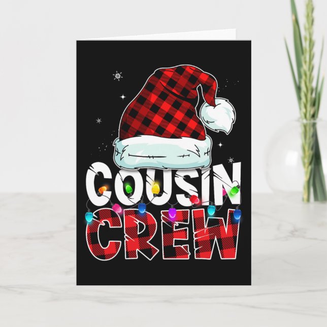 Julkusin Crew Buffalo Red Play Pajamas Fa Kort (Framsida)