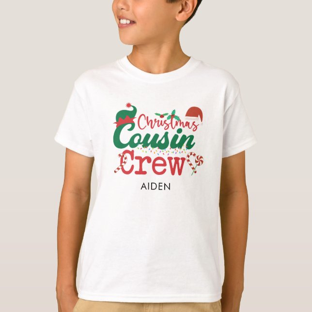 Julkussin Crew Elf Matching T Shirt (Framsida)