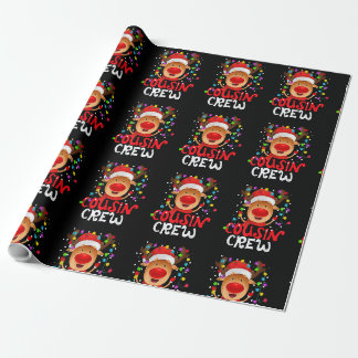 Julkussin Crew Funny Reindeer Matching Paja Presentpapper