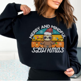 Julkutterska Sloth Älskare Pun Sweatshirt T Shirt