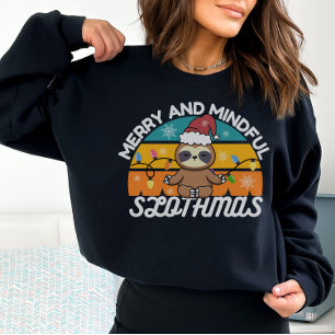 Julkutterska Sloth Älskare Pun Sweatshirt T Shirt