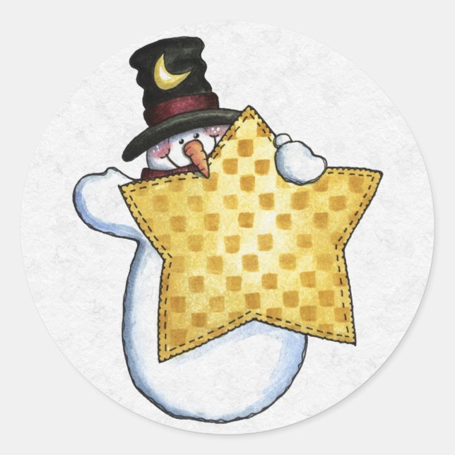 Julkuvert Sealer Runt Klistermärke (Framsida)