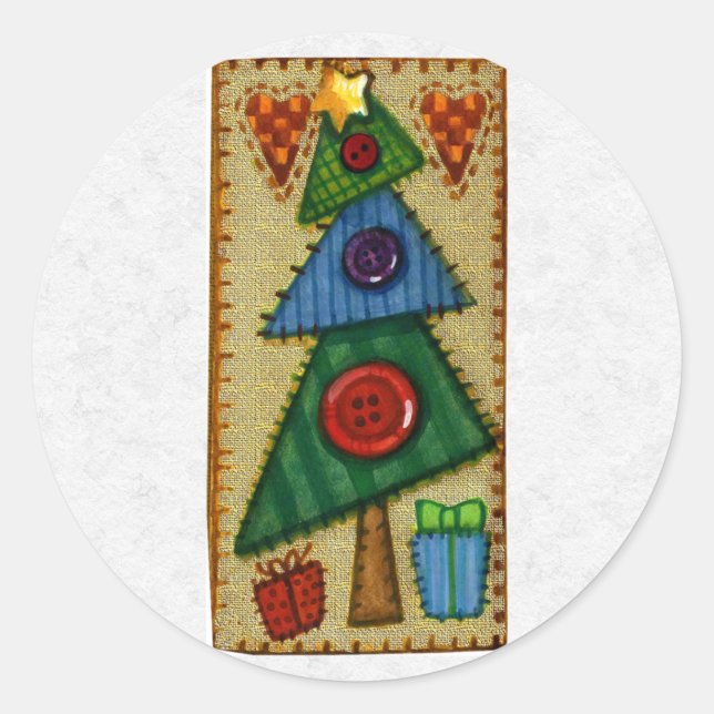 Julkuvert Sealer Runt Klistermärke (Framsida)