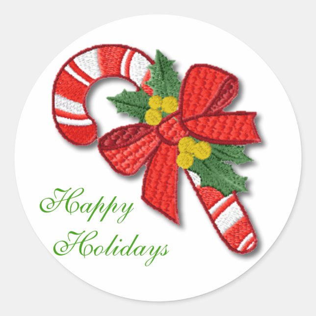 Julkuvert Sticker Sälar Runt Klistermärke (Framsida)