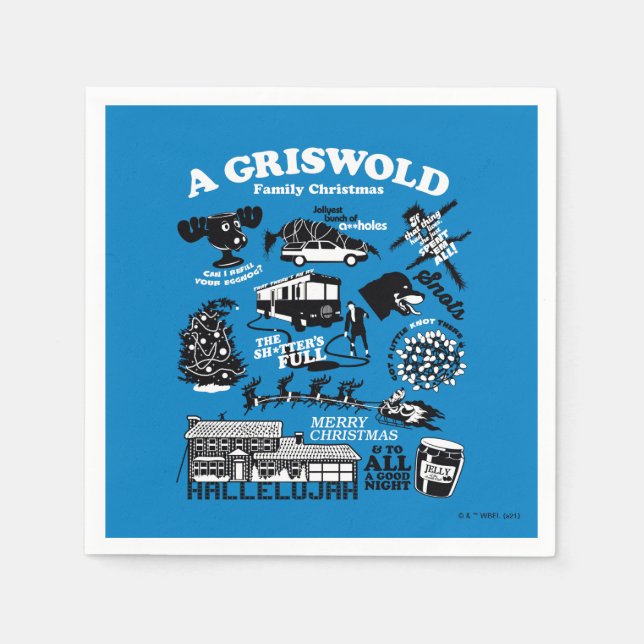 Julkvaceringsikoner och -offerter pappersservett (Framsidan)