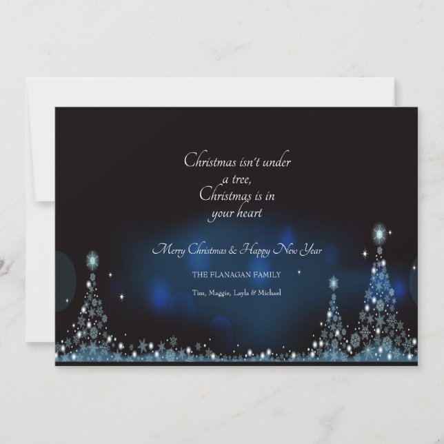 Julkväll - hälsningskort julkort (Framsida)