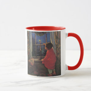 Julkväll i vintage av Jessie Willcox Smith Mugg