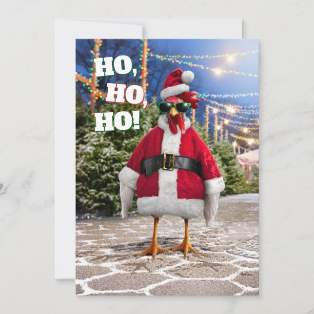 Julkyckling Inbjudningar (Framsida)