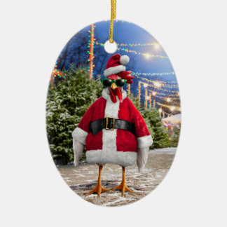 Julkyckling Julgransprydnad Keramik