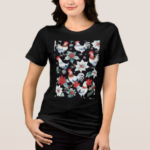 Julkycklingar och Poinsettias T Shirt