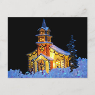 Julkyrka Helg Vykort