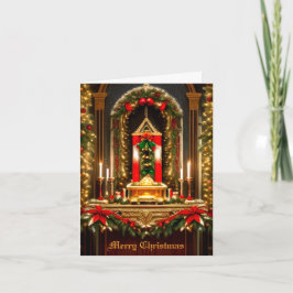Julkyrkan Altar Greeting Card Kort