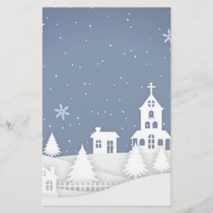 Julkyrkan Landskap Brevpapper
