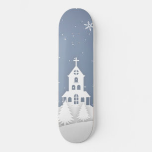 Julkyrkan Landskap Mini Skateboard Bräda 18,5 Cm