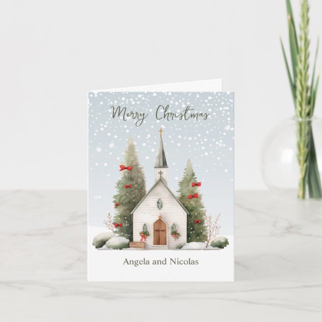 Julkyrkans Religiösa Card Kort (Framsida)