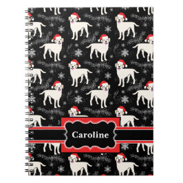 jullabrador Retrievers i Santa Hats Anteckningsbok