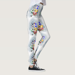 Jullagarna Boll Snögubbe Leggings