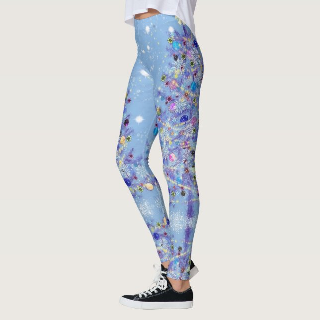 Jullagarna vackra Julgran Leggings (Vänster)