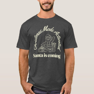 Julläge Aktiverad tomten kommer T Shirt