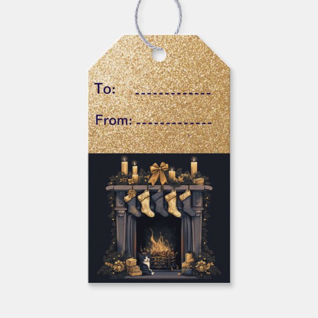Jullager från Fireplace Presentetikett (Framsidan)