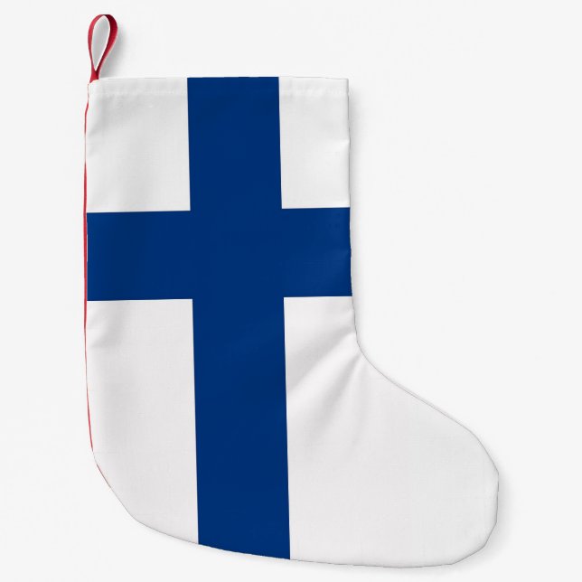 Jullager med Finlands Flagga Liten Julstrumpa (Framsidan)