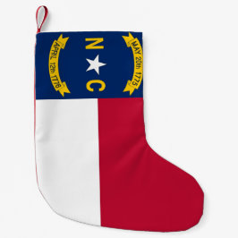 Jullager med Flagga av North Carolina Liten Julstrumpa