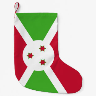 Jullager med Flagga Burundi Liten Julstrumpa