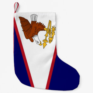 Jullager med Flagga från amerikanska Samoa Liten Julstrumpa