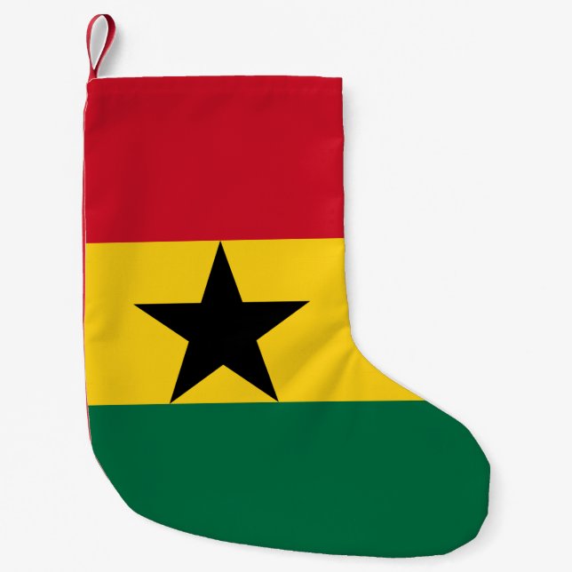 Jullager med Flagga Ghana Liten Julstrumpa (Framsidan)