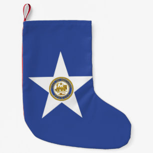 Jullager med Flagga Houston Liten Julstrumpa