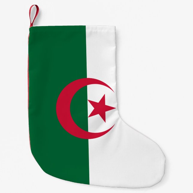 Jullager med Flagga i Algeriet Liten Julstrumpa (Framsidan)